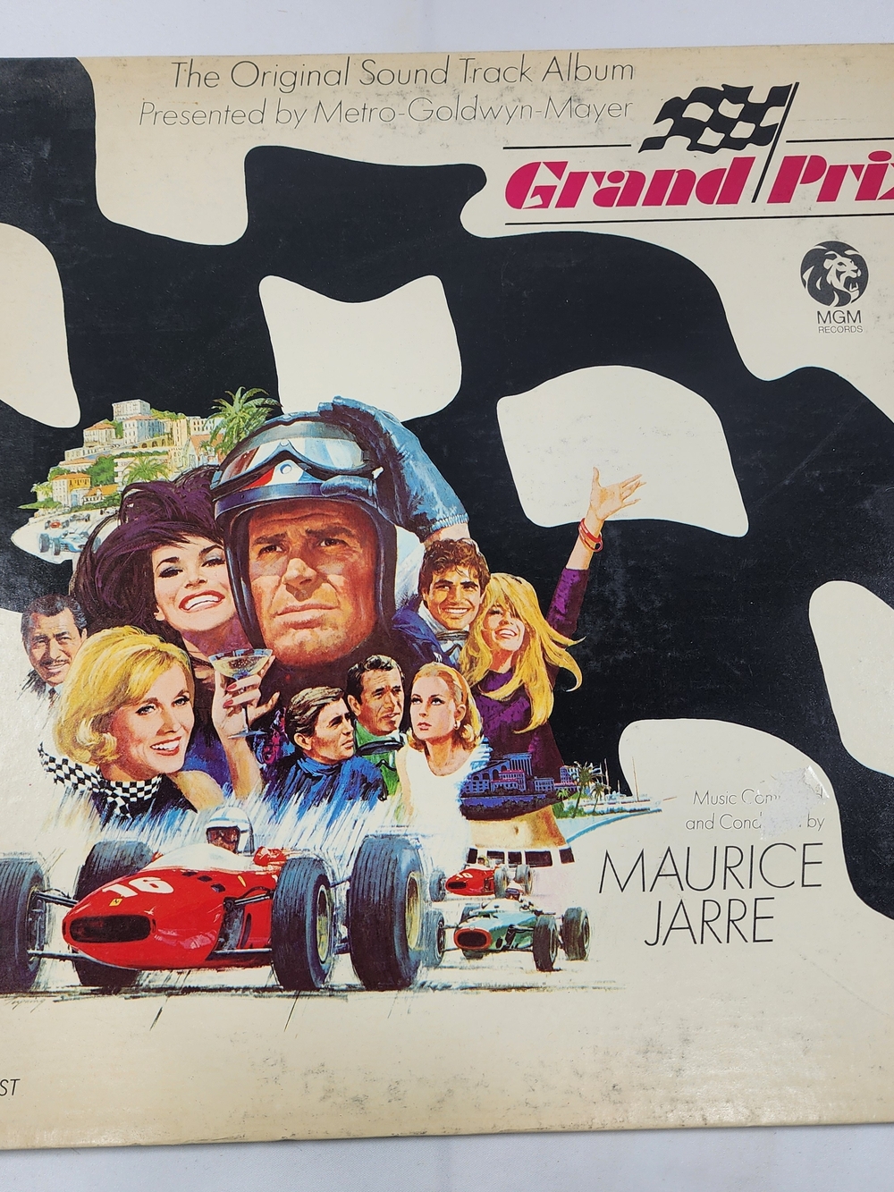 Grand Prix Original Sound Track Album by Maurice Jarre - Black & White